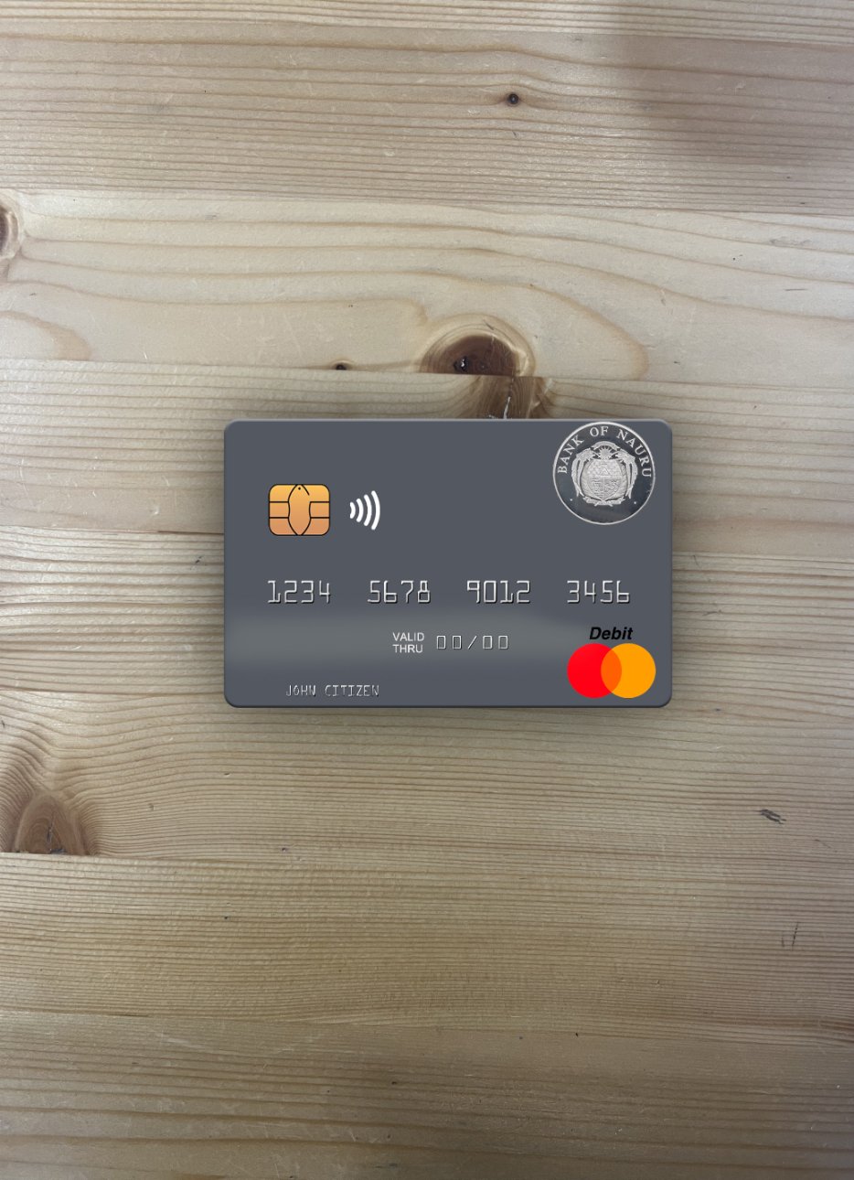 Download Nauru Bank of Nauru mastercard photolook front Photoshop template